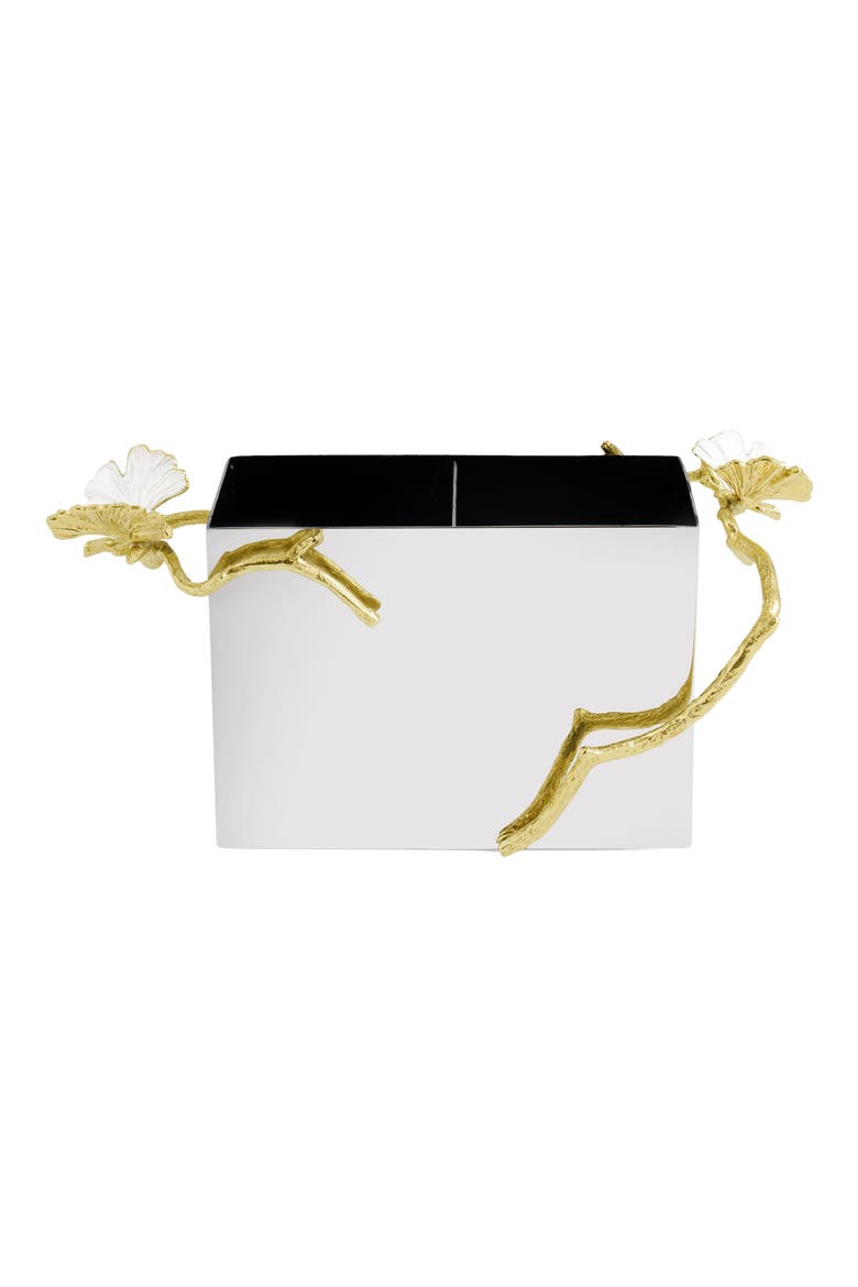 Butterfly Ginkgo Cutlery Holder, Alternate, color, GOLD MULTI
