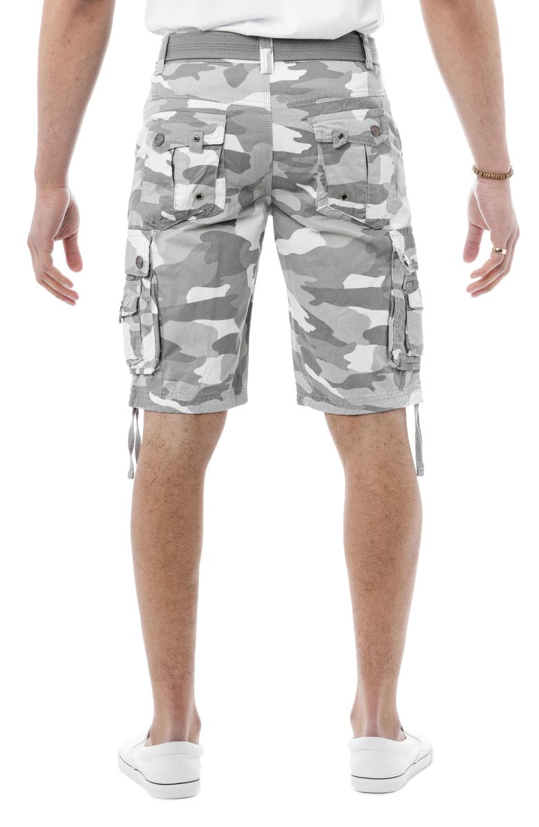 XRAY Belted Cargo Shorts, Alternate, color, White Camo