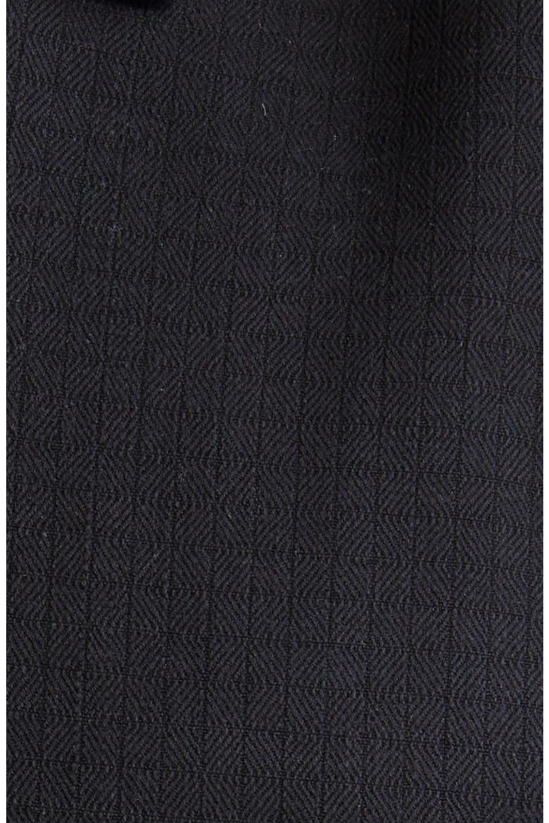 Coastal Breeze Silk Blend Button-Up Shirt, Alternate, color, BLACK