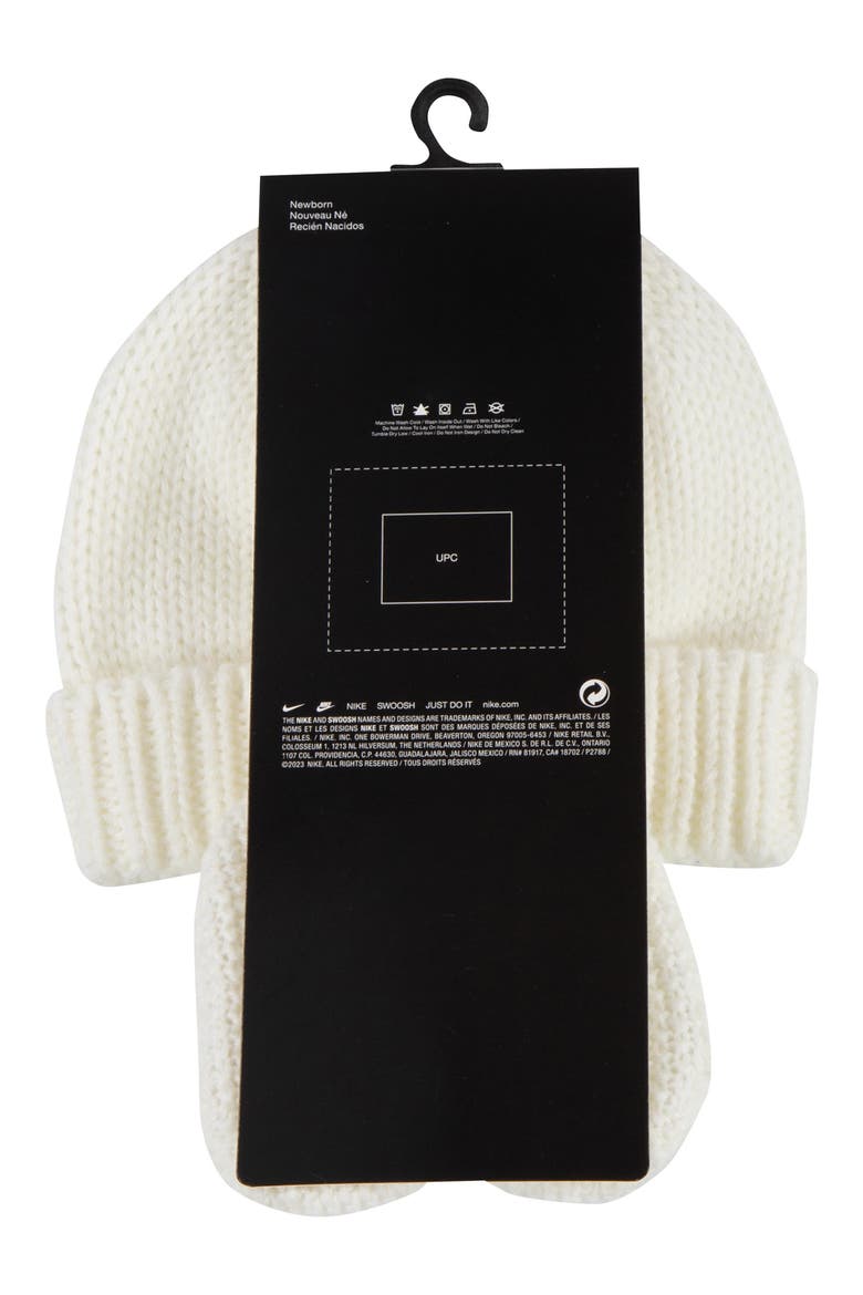 Cable Knit Beanie & Booties Set, Alternate, color, SAIL