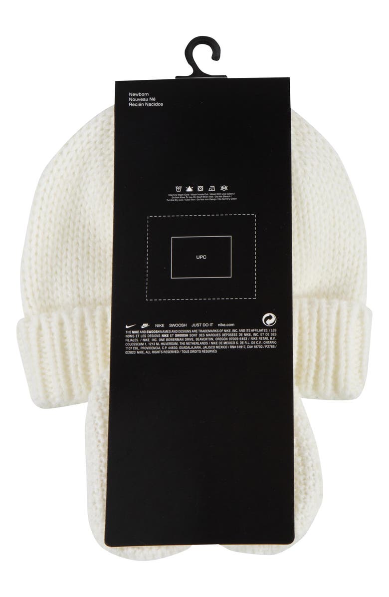 Nike Cable Knit Beanie & Booties Set, Alternate, color,