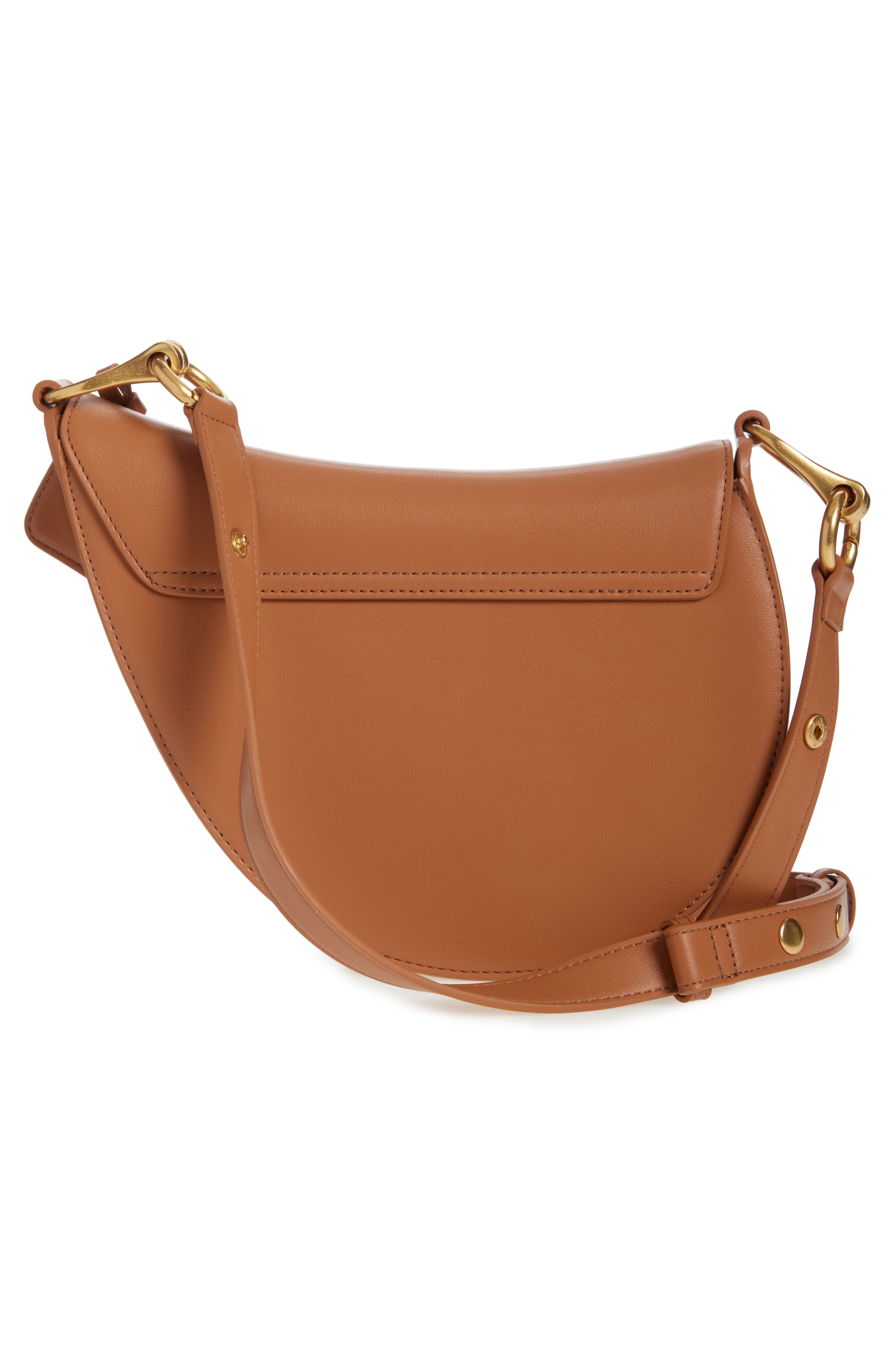 Ashlie Faux Leather Crossbody Bag, Alternate, color, BROWN