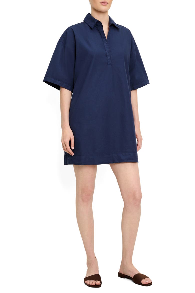 Cotton Mini Shirtdress, Alternate, color, NOCTURNAL