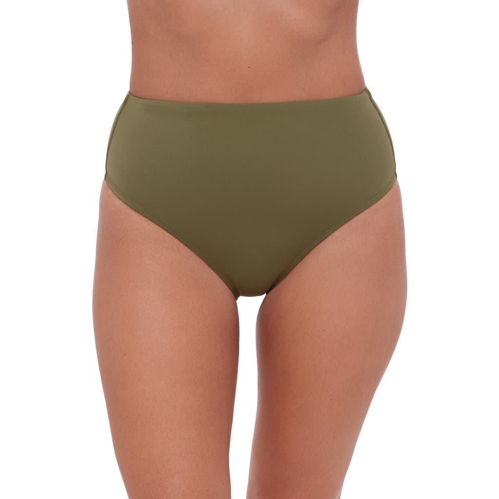 S3 High Waist Classic Swim Bottoms In Eucalyptus