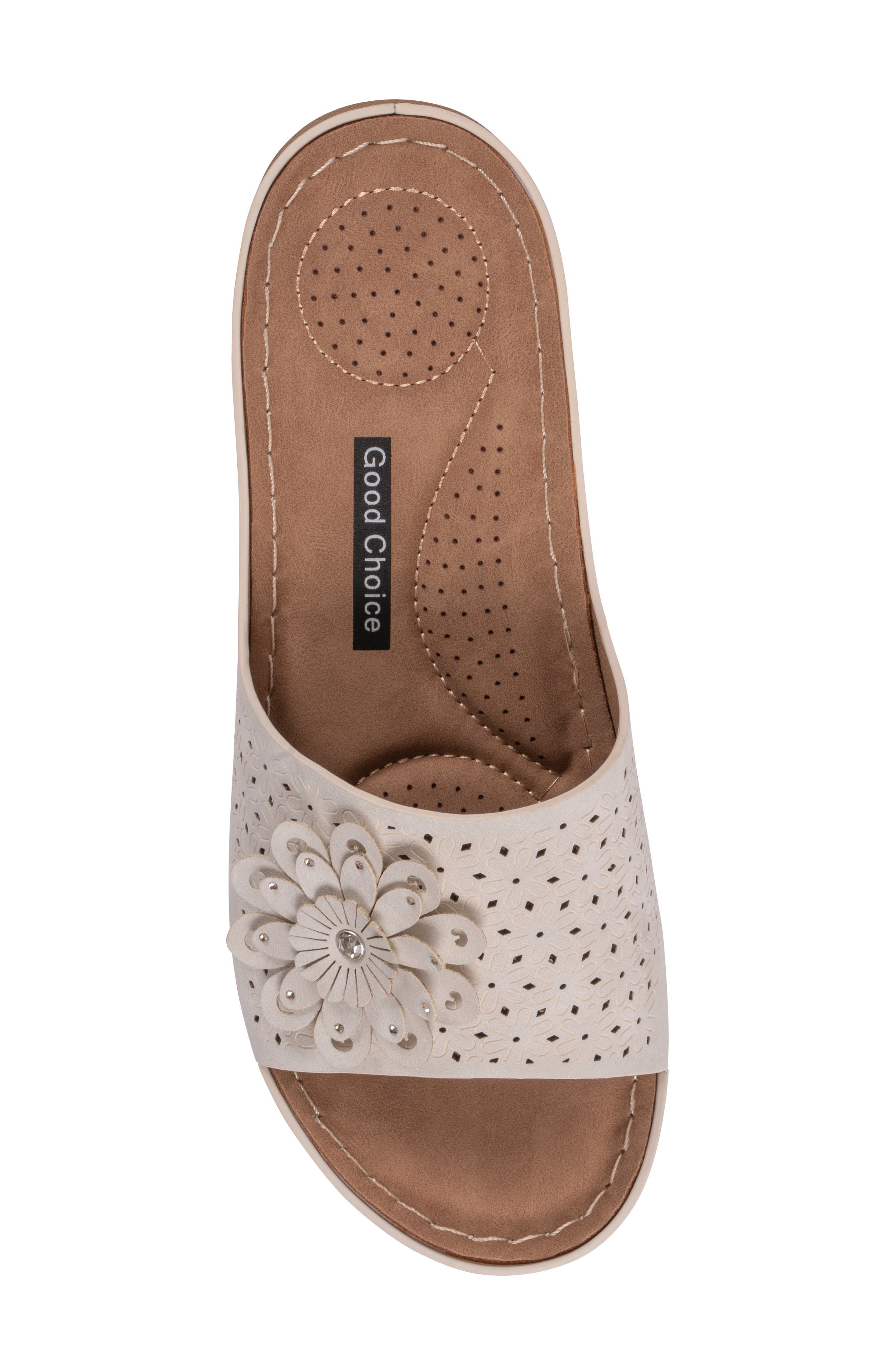 Gabbie Slide Sandal, Alternate, color, ICE