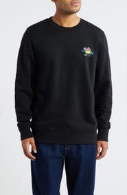 PS Paul Smith Regular Fit Cloud Zebra Organic Cotton Graphic Sweatshirt