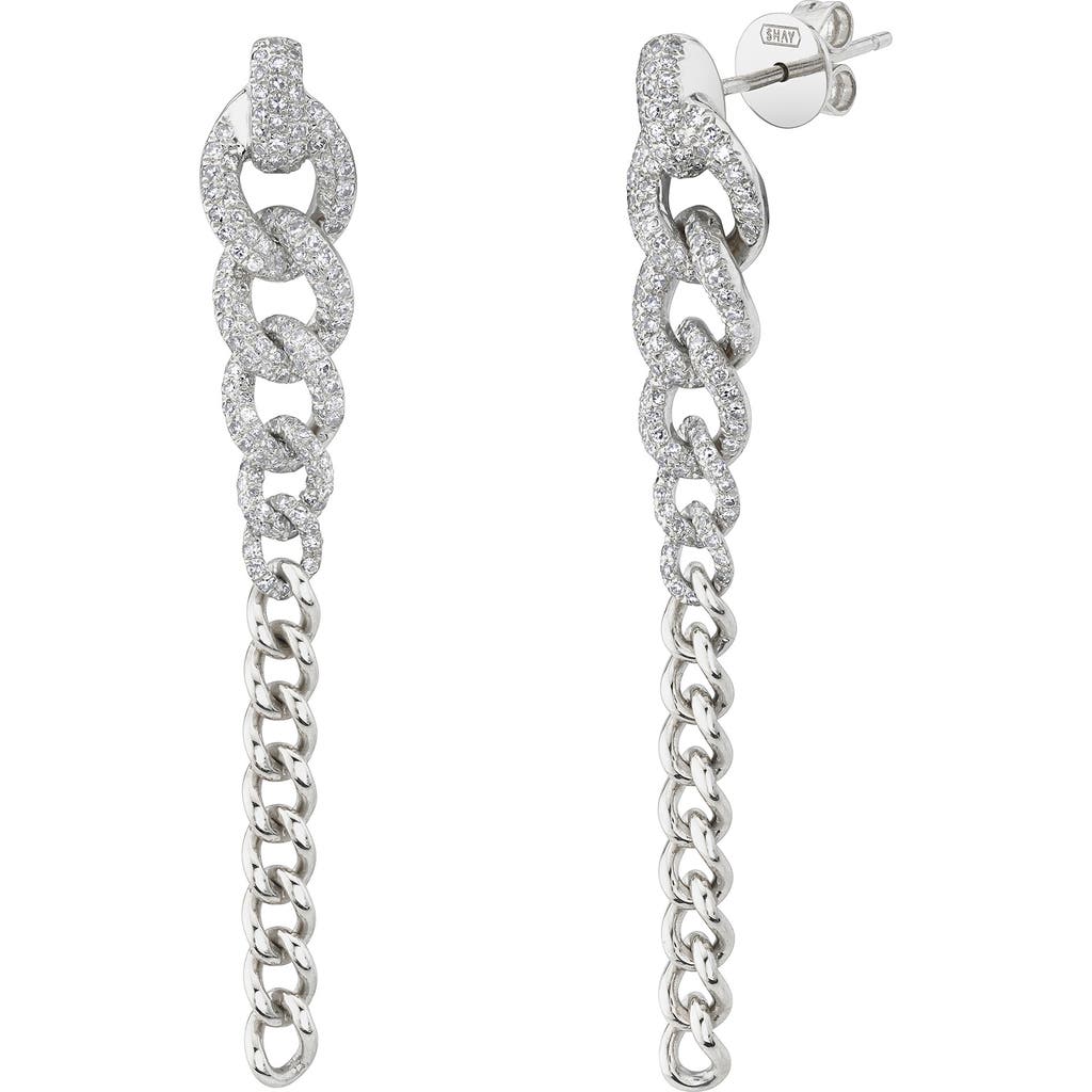 SHAY 2-in-1 Graduated Drop Earrings in White Gold  product
