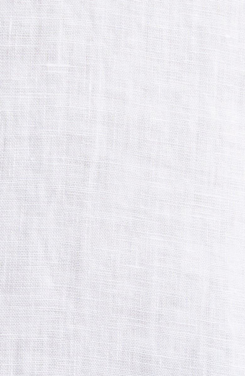 Peter Millar Coastal Garment Dyed Linen Button-Up Shirt, Alternate, color, White