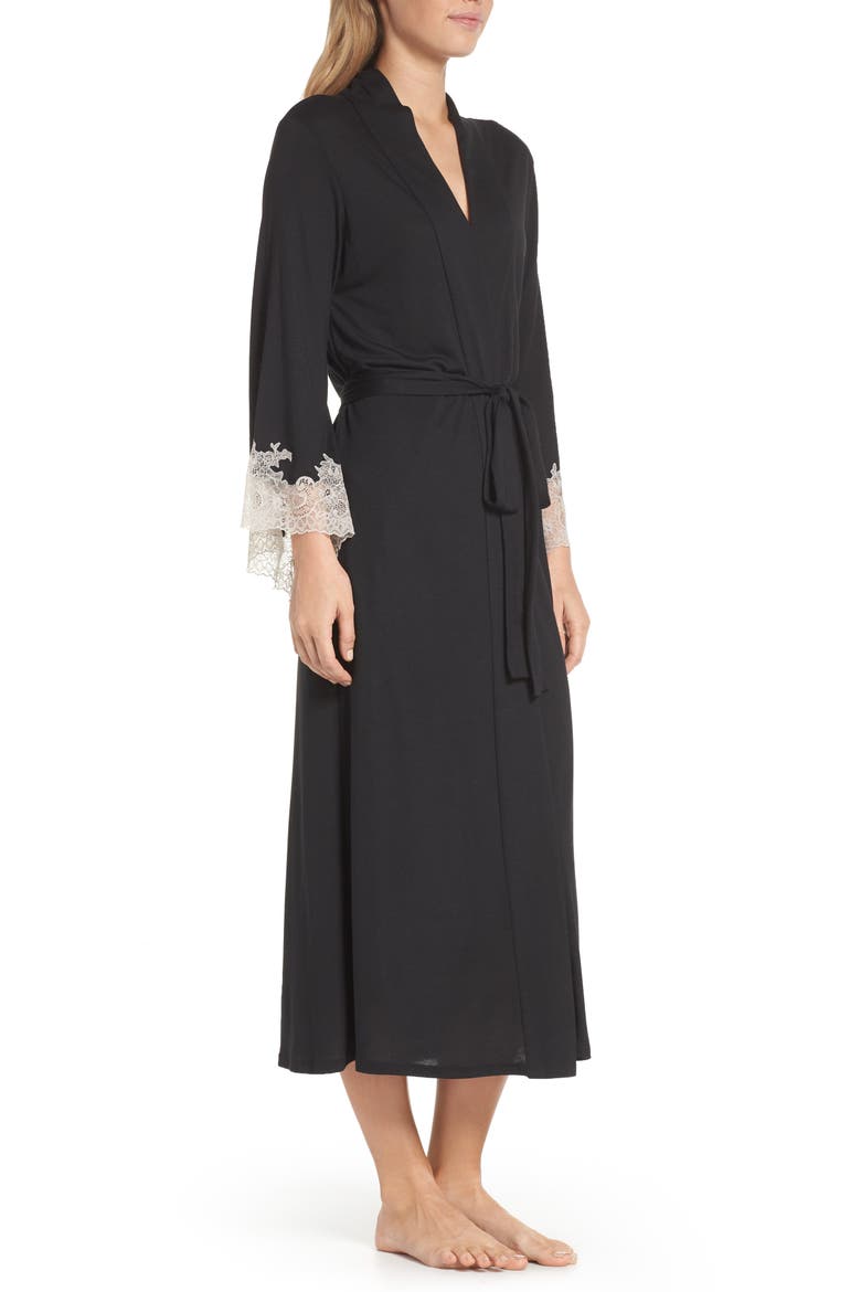 Luxe Shangri-La Robe, Alternate, color, BLACK