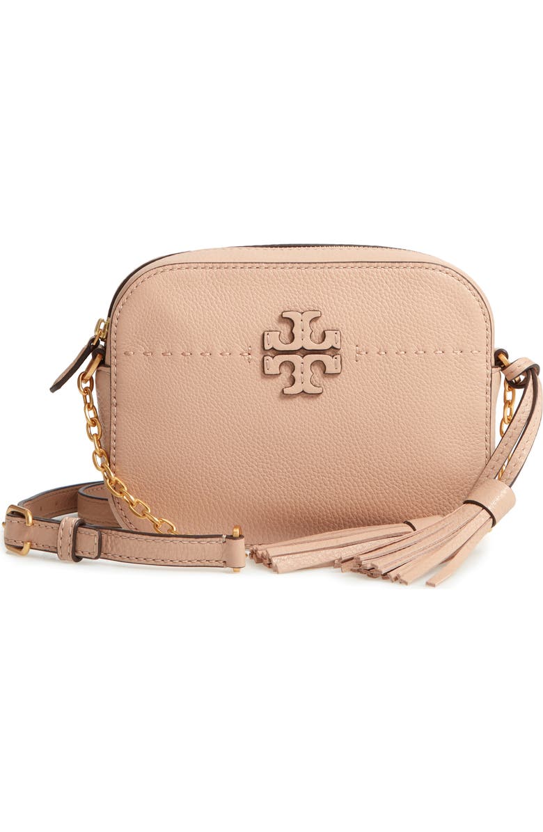 Tory Burch McGraw Leather Camera Bag, Main, color,