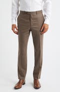 Peter Millar Harker Flat Front Stretch Wool & Cashmere Dress Pants