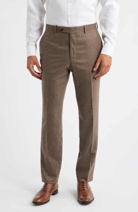 Peter Millar Harker Flat Front Stretch Wool & Cashmere Dress Pants