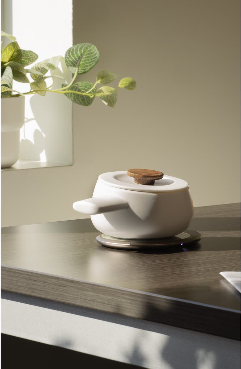 OHOM INC Fondi Self-heating Fondue Set, Alternate, color, Jasmine White