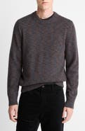 Vince Multicolor Alpaca & Merinio Wool Crewneck Sweater