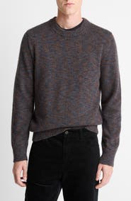 Vince Multicolor Alpaca & Merinio Wool Crewneck Sweater