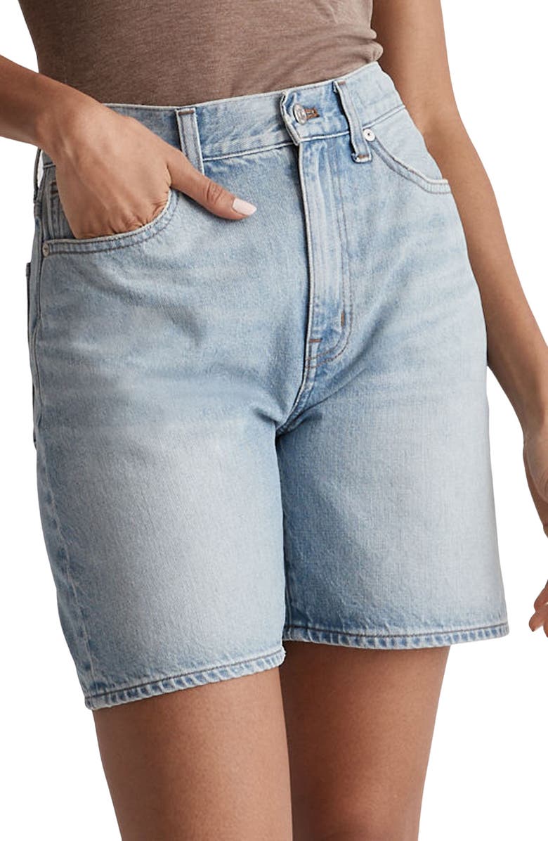 Madewell Baggy Nonstretch Denim Shorts, Main, color,