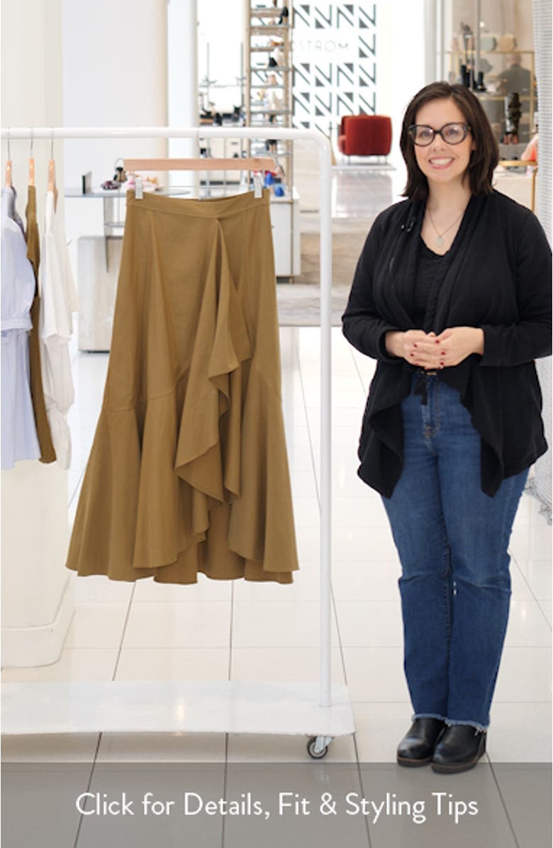 Sabina Cascasde Ruffle Cotton Blend Skirt, sales video thumbnail