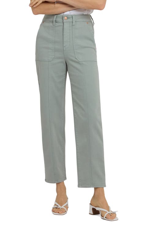 Kasey Ankle Stovepipe Utility Jeans (Mistletoe)