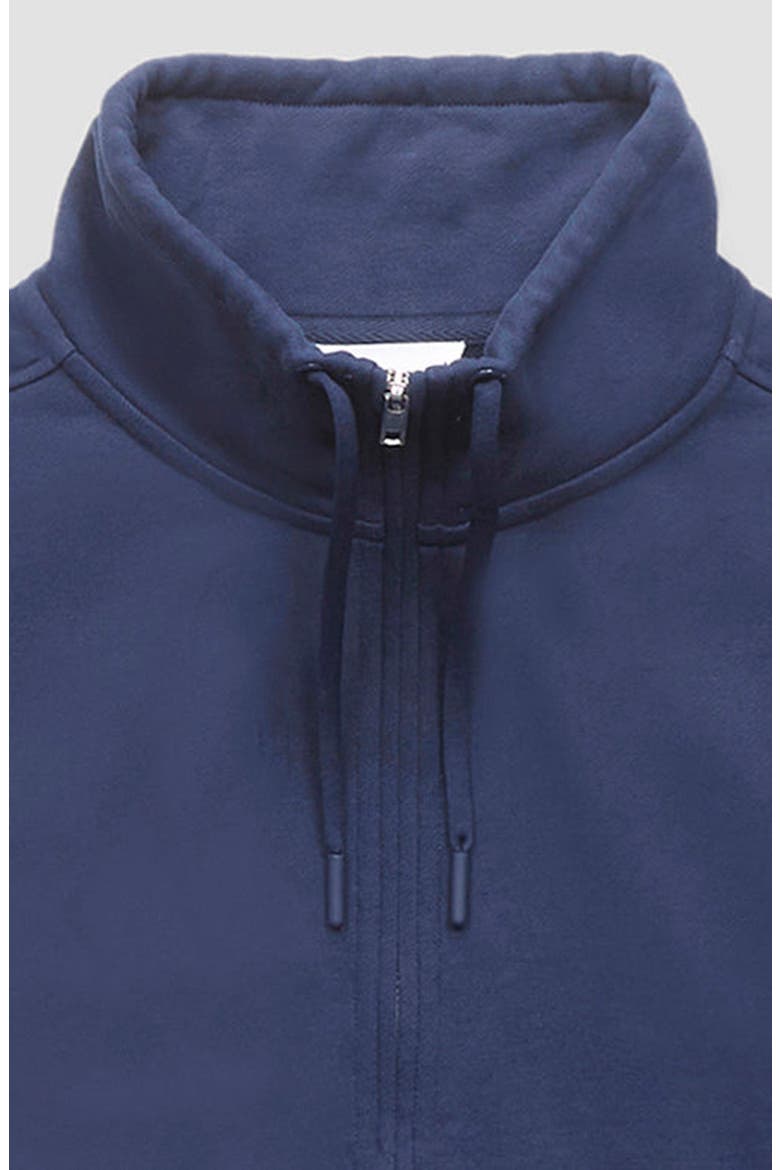 Don't Sweat It Terry Zip-Up Sweatshirt, Alternate, color, NAVY