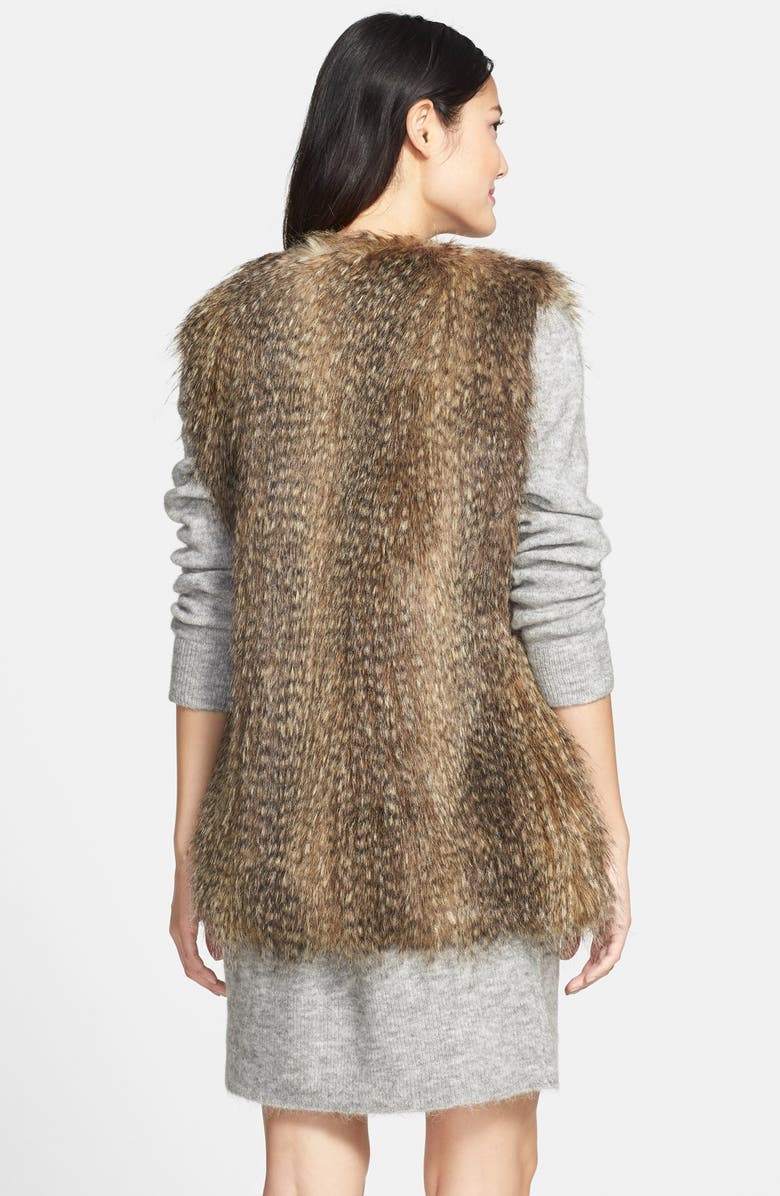 Via Spiga Faux Fur Vest, Alternate, color, 