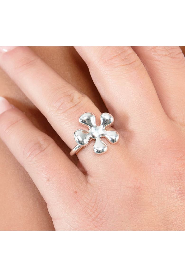 Raised Splash Ring, Alternate, color, Sterling Silver