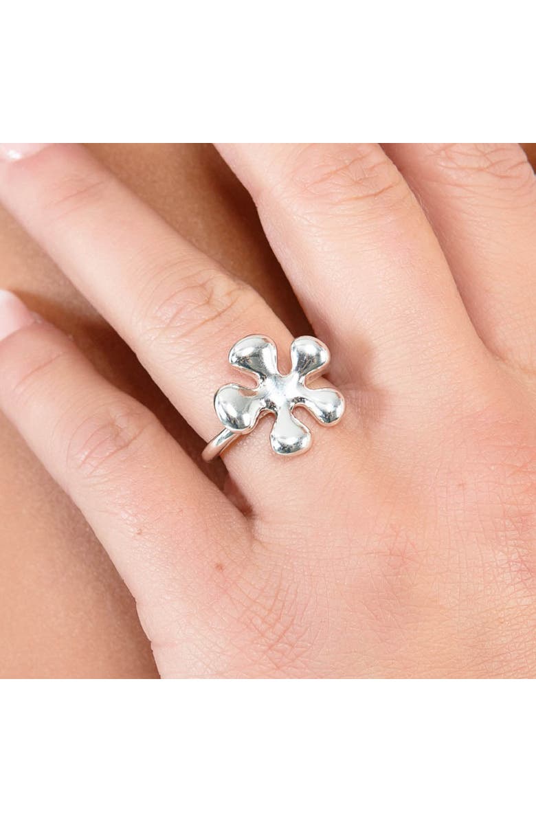 Lucy Quartermaine Raised Splash Ring, Alternate, color, Sterling Silver