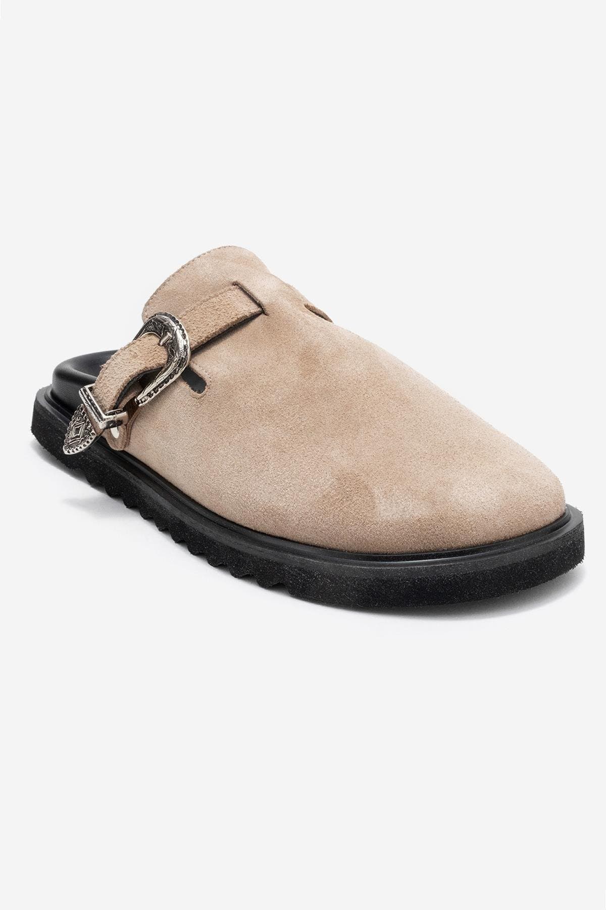 Beige Suede Leather