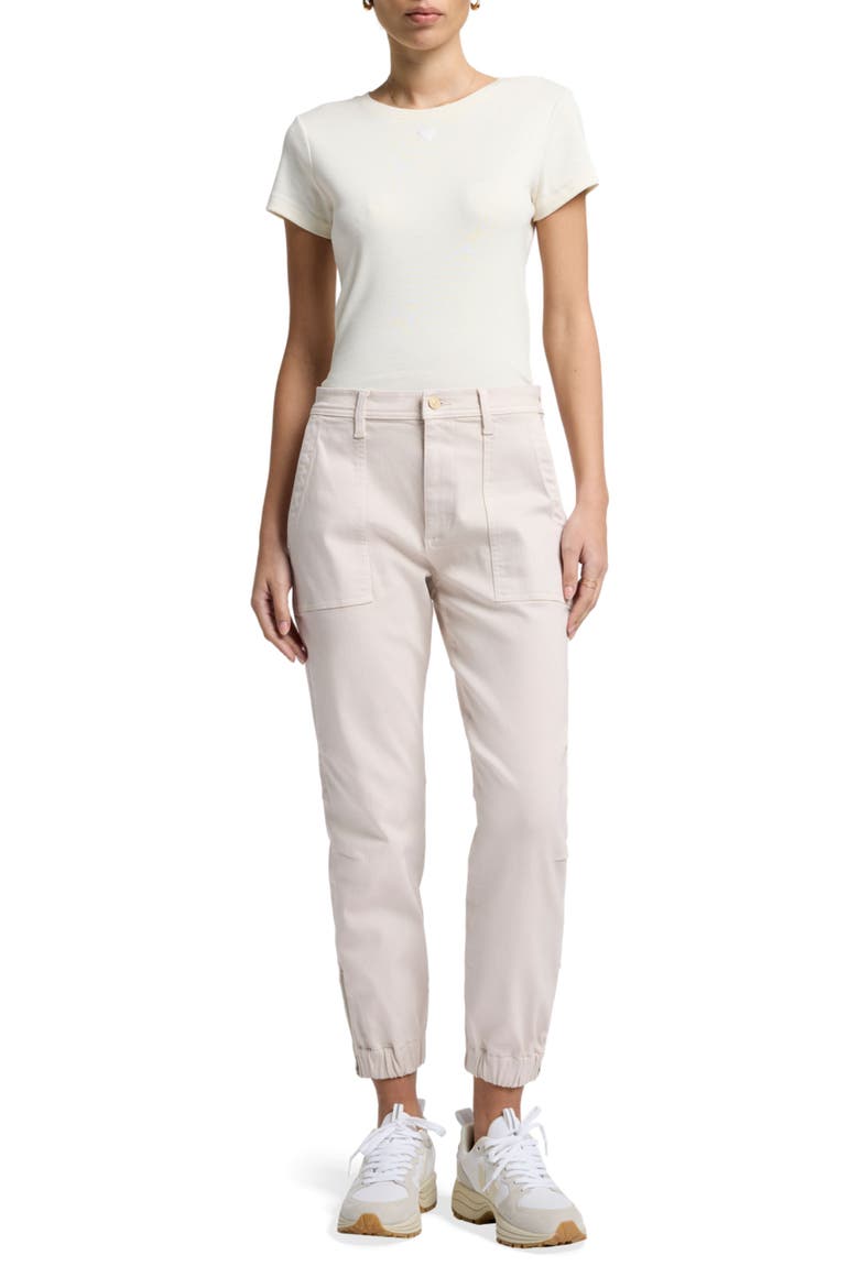 Darted Joggers, Alternate, color, VINTAGE WHITE