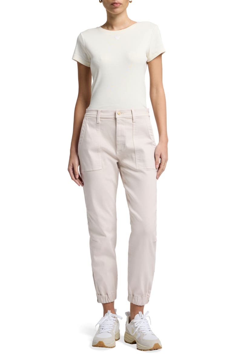 Seven Darted Joggers, Alternate, color, Vintage White