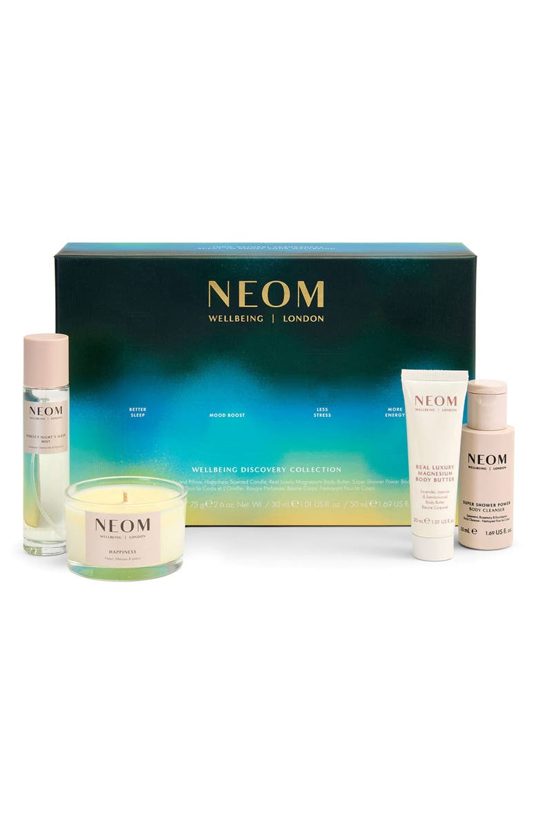 NEOM Wellbeing Hoilday Wellbeing Discovery Collection Set $60 Value, Main, color,