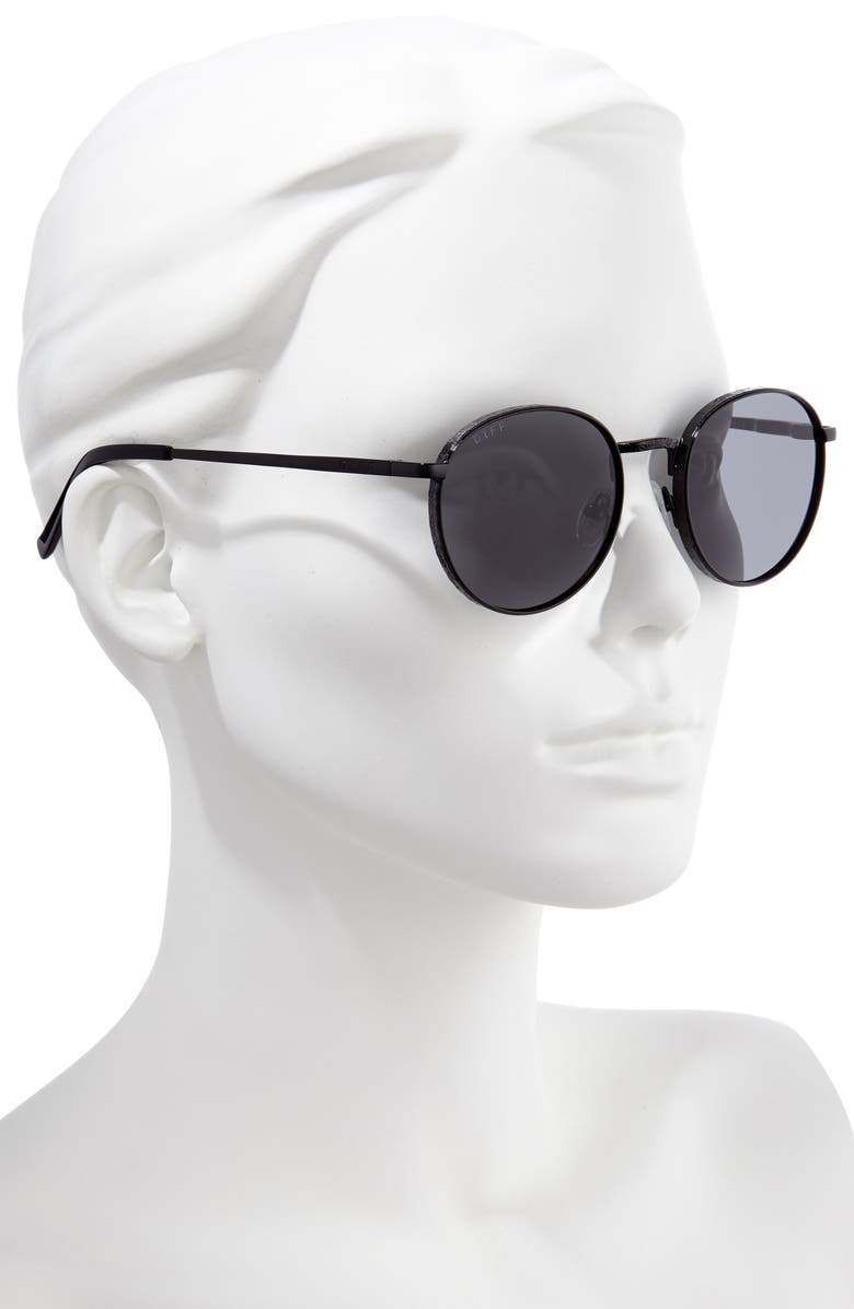 DIFF Brooks 50mm Round Sunglasses, Alternate, color, 