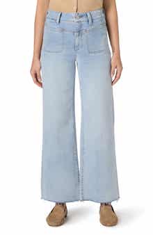 Anessa Raw Hem High Waist Wide Leg Jeans