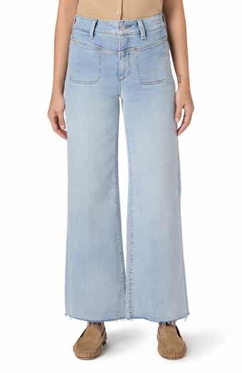 Anessa Raw Hem High Waist Wide Leg Jeans