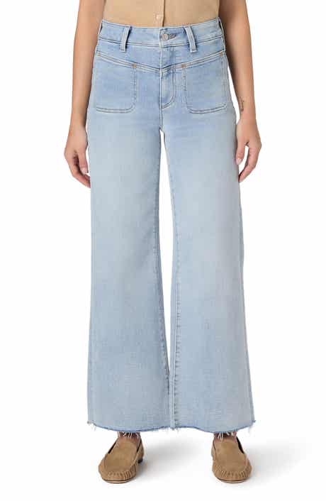 Anessa Raw Hem High Waist Wide Leg Jeans