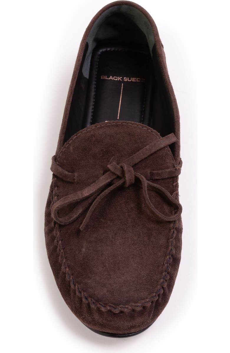 BLACK SUEDE STUDIO Solana Suede Loafer, Alternate, color, Hot Fudge Suede