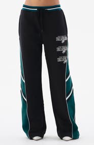 Off Season Colorblocked Fleece Straight Leg Pants