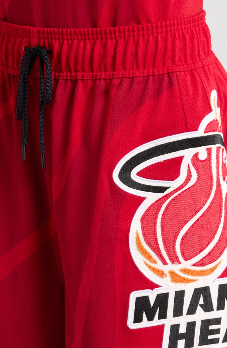 PURPLE BRAND x NBA Miami Heat Mesh Basketball Shorts, Alternate, color, 
