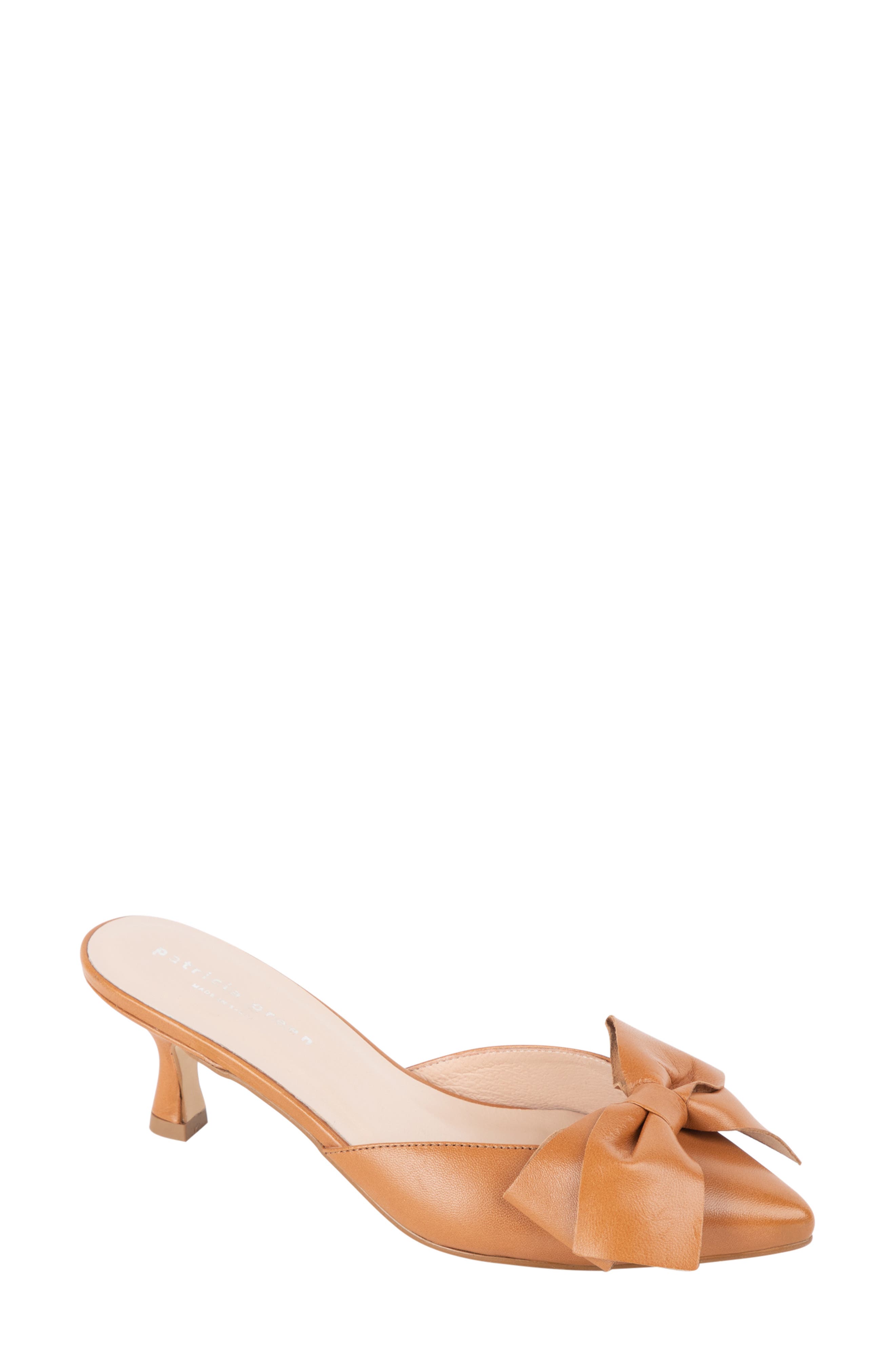 patricia green Malibu Kitten Heel Mule, Main, color, Cognac