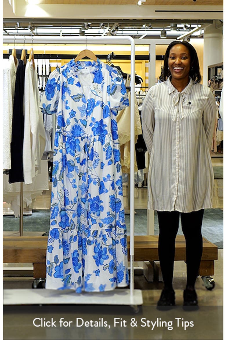 Samian Kissa Floral Button-Up Maxi Dress video