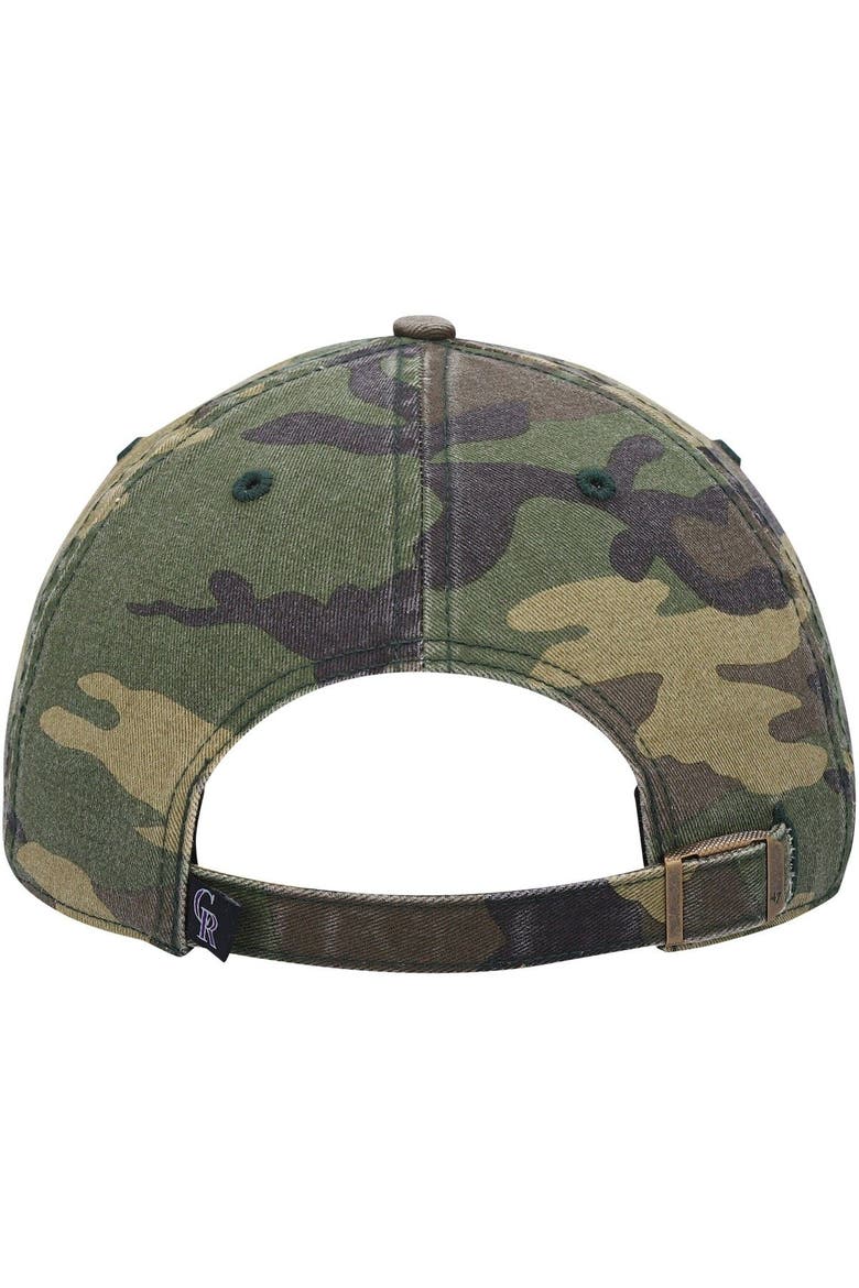 Men's '47 Camo Colorado Rockies Team Clean Up Adjustable Hat, Alternate, color, Camo