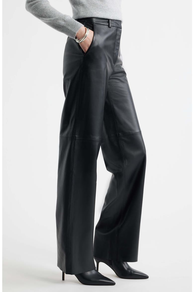 Leather Pants, Alternate, color, BLACK