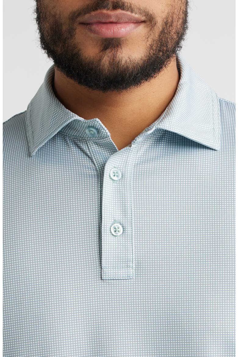XC+™ Ace Micropattern Performance Golf Polo, Alternate, color, SAGE/ WHITE GINGHAM