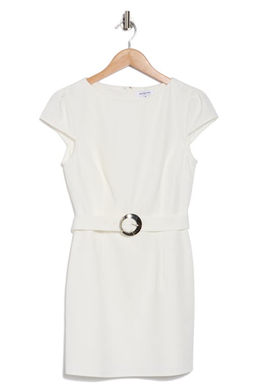 Area Stars Bella Belted Sheath Dress In White