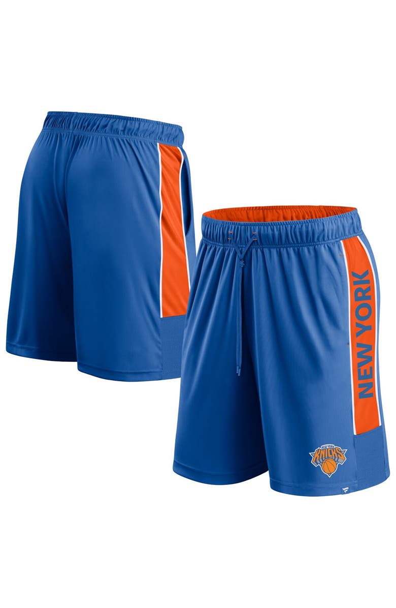 FANATICS Men's Fanatics Branded Blue New York Knicks Game Winner Defender Shorts, Alternate, color, 
