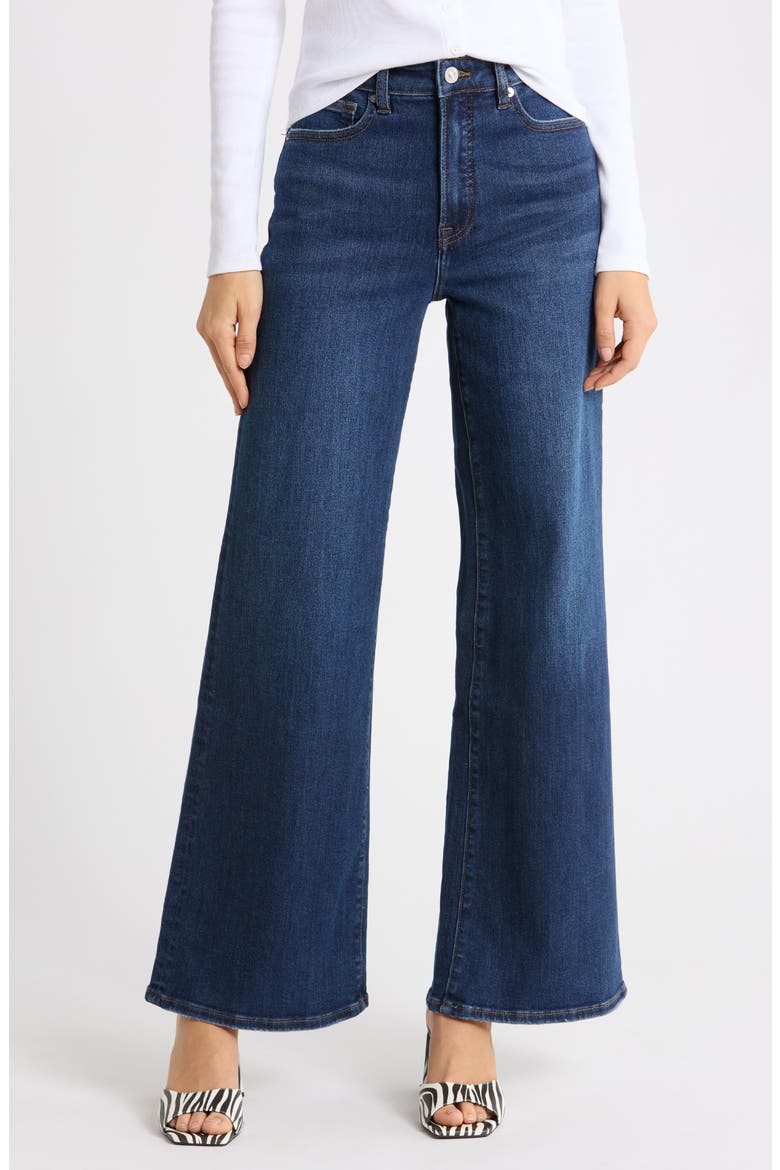 Good Waist High Waist Palazzo Wide Leg Jeans, Main, color, MALCOLM