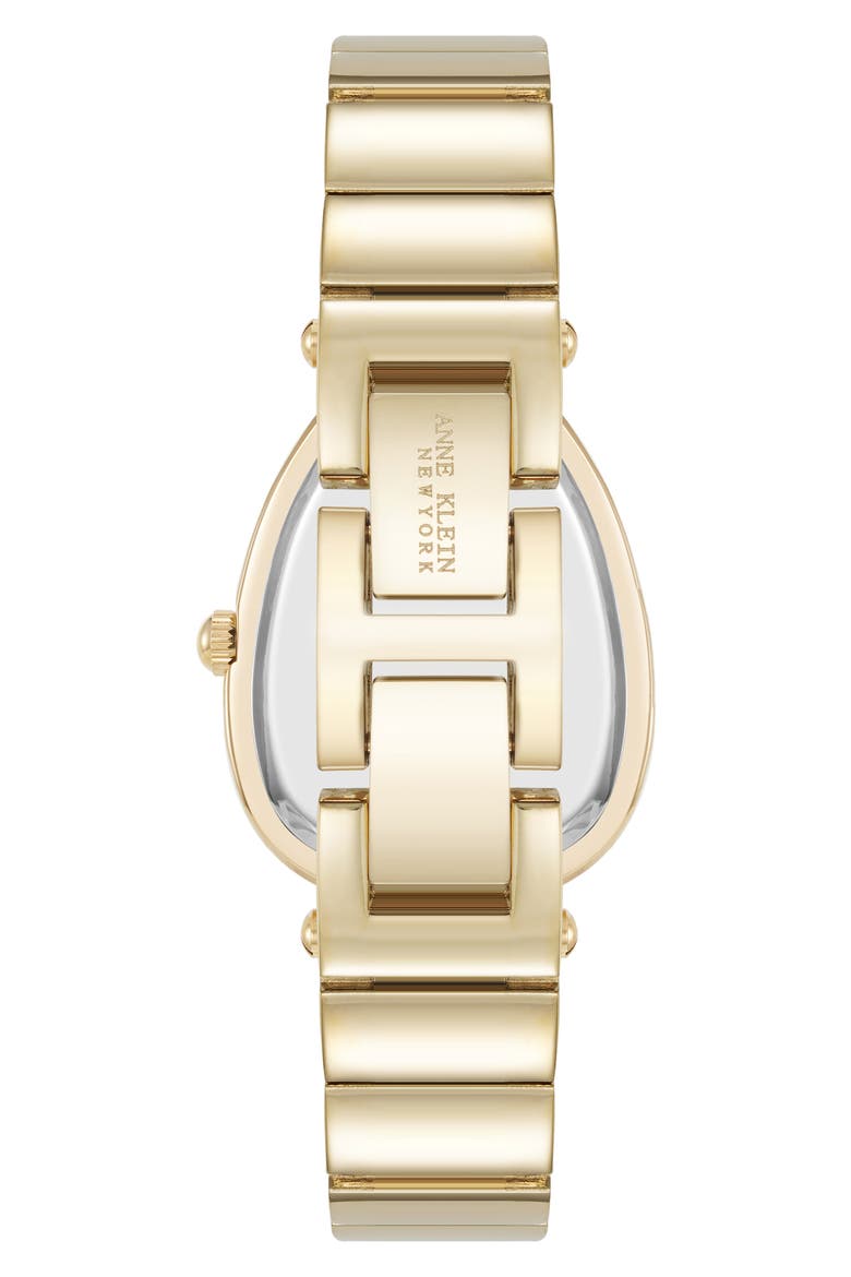 Diamond Dial Three Hand Quartz Bracelet Watch, 26mm x 38mm, Alternate, color, GOLDTONE/ TIGER