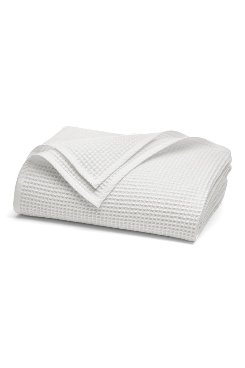 Waffle Organic Cotton Blanket, Main, color, WHITE