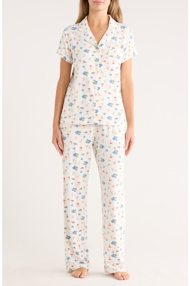 Ginnie Brushed Jersey Pajamas, Main, color, UMBRELLA PRINTS