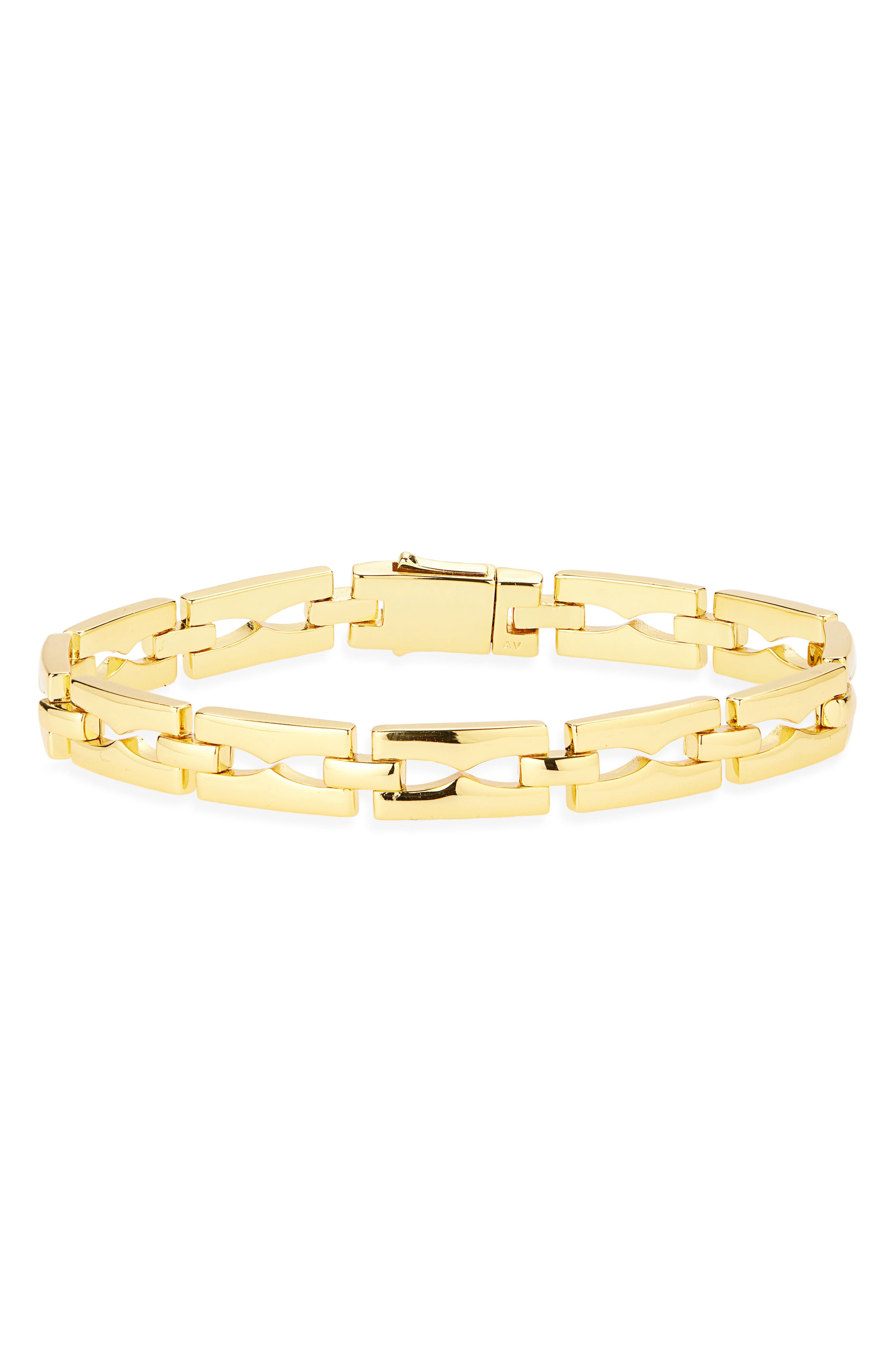 ARGENTO VIVO Rectangle Chain Bracelet