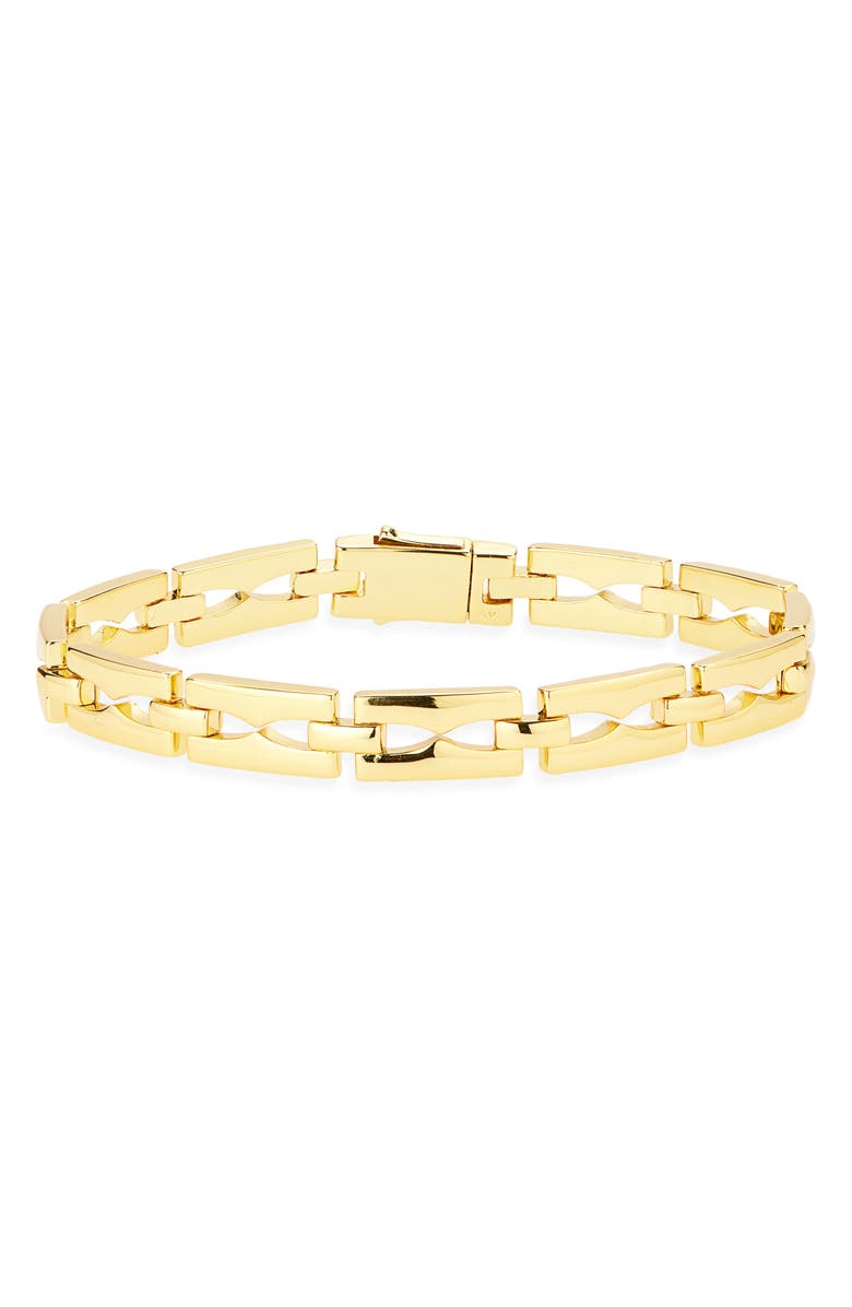 ARGENTO VIVO Rectangle Chain Bracelet, Main, color, Gold